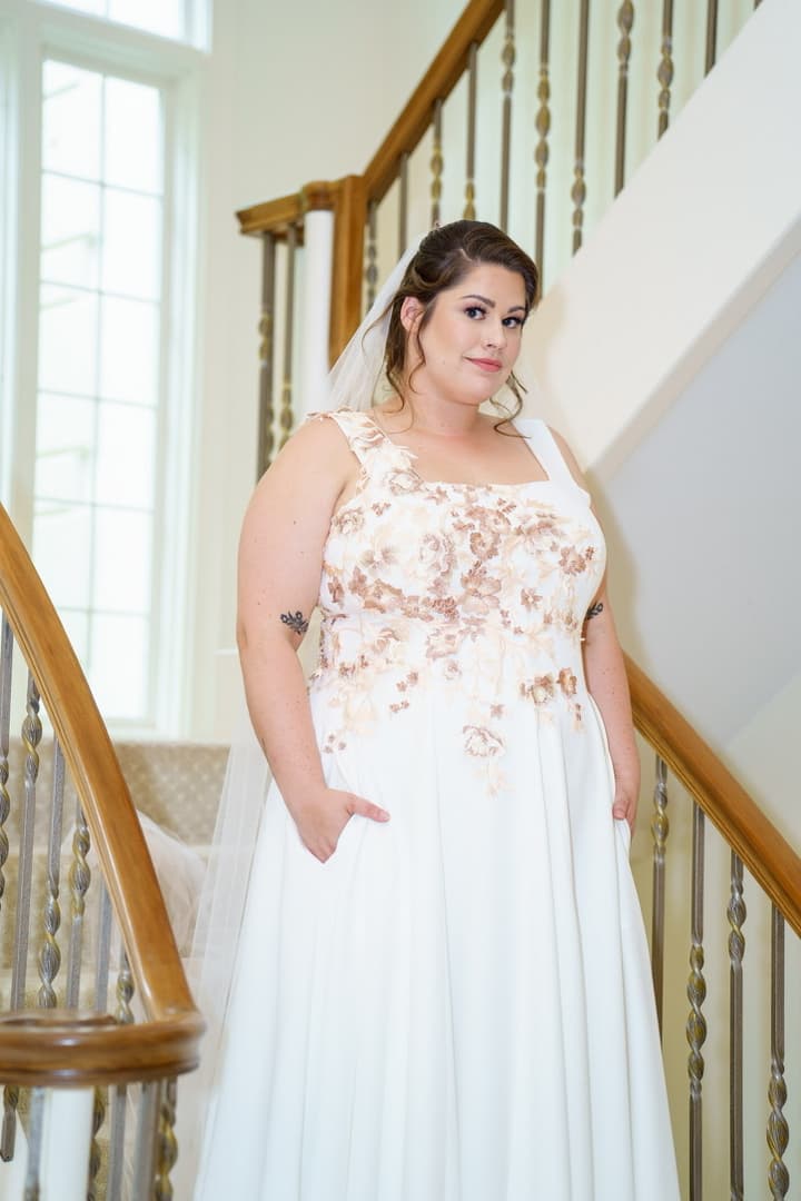 Hyacinth, a gown from the Fleur collection