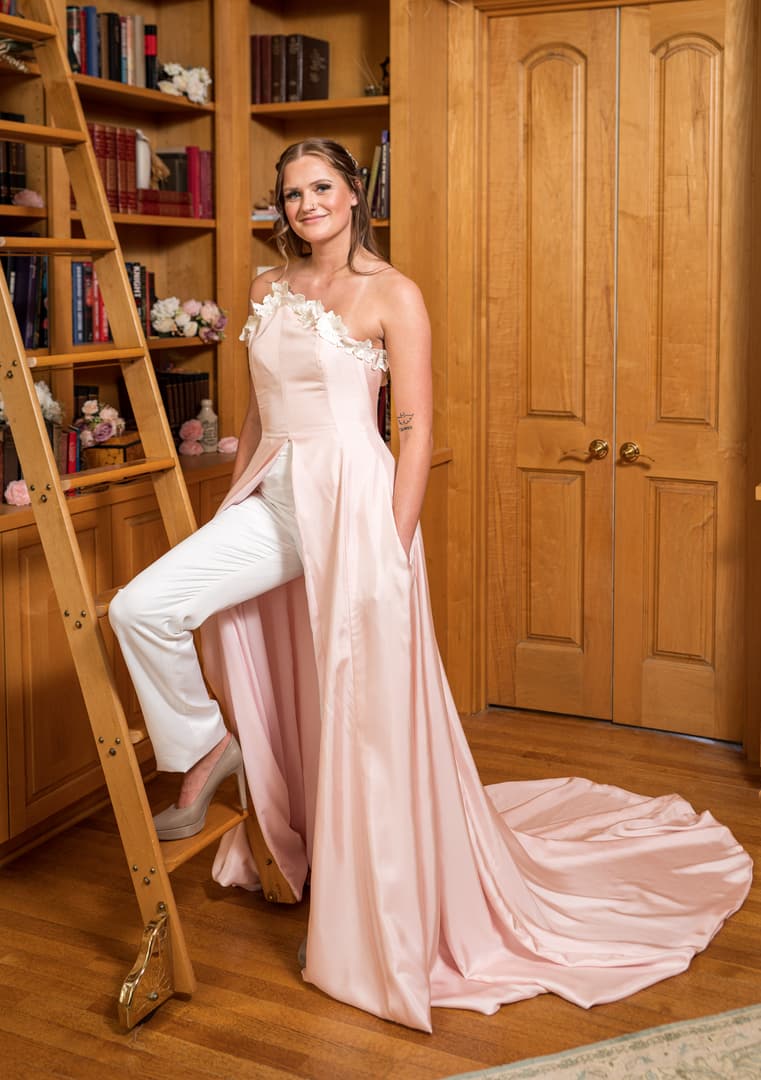 Orchid, a gown from the Fleur collection