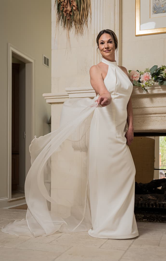 Saffron, a gown from the Fleur collection