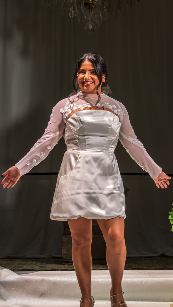 Miel collection look 9, from the Nicole Pink runway